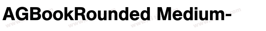 AGBookRounded Medium字体转换